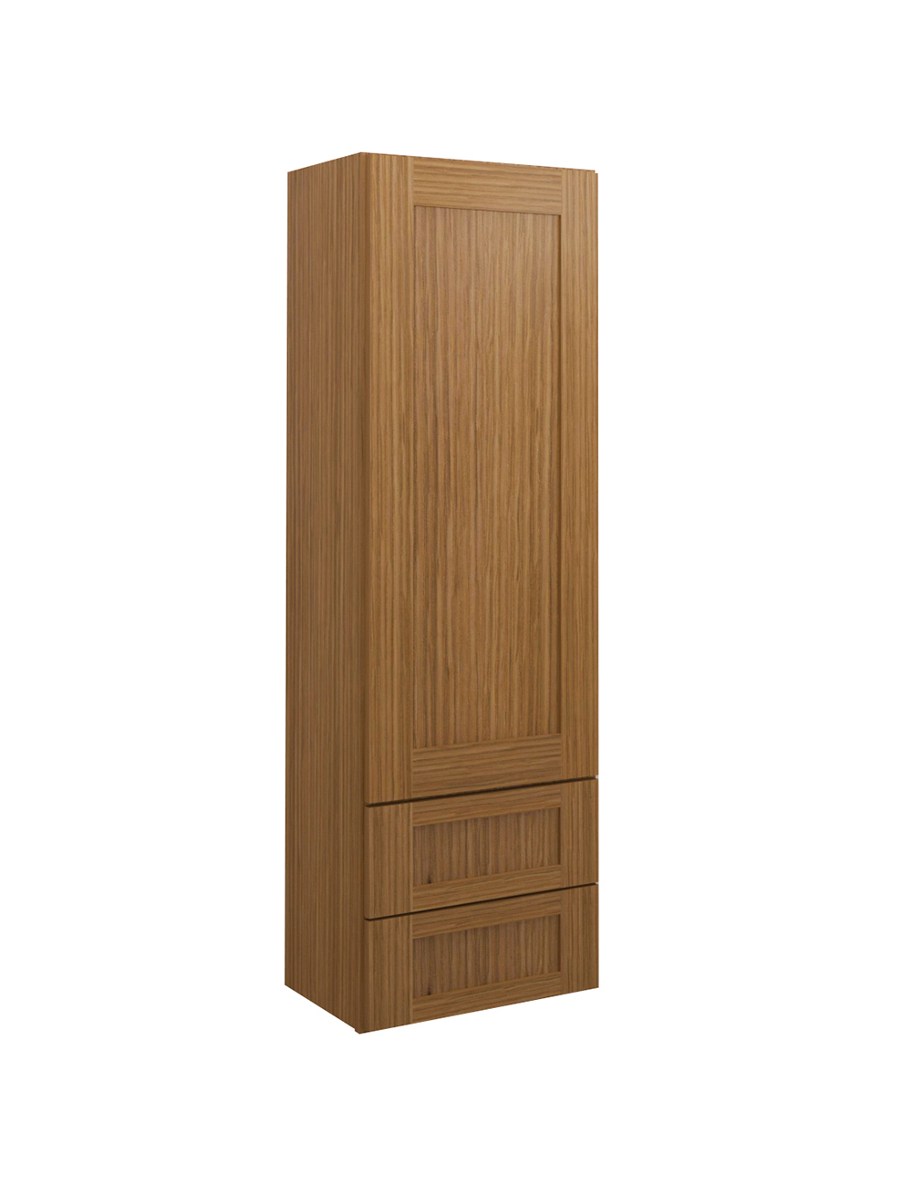 Woodland Brown Shaker W2d1854 Drawer Wall Cabinet Closed