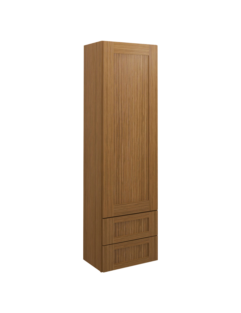 Woodland Brown Shaker W2d1860 Drawer Wall Cabinet Closed