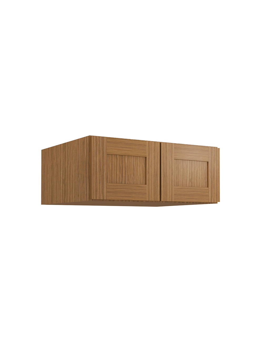 Woodland Brown Shaker W301224b Refrigerator Wall Closed