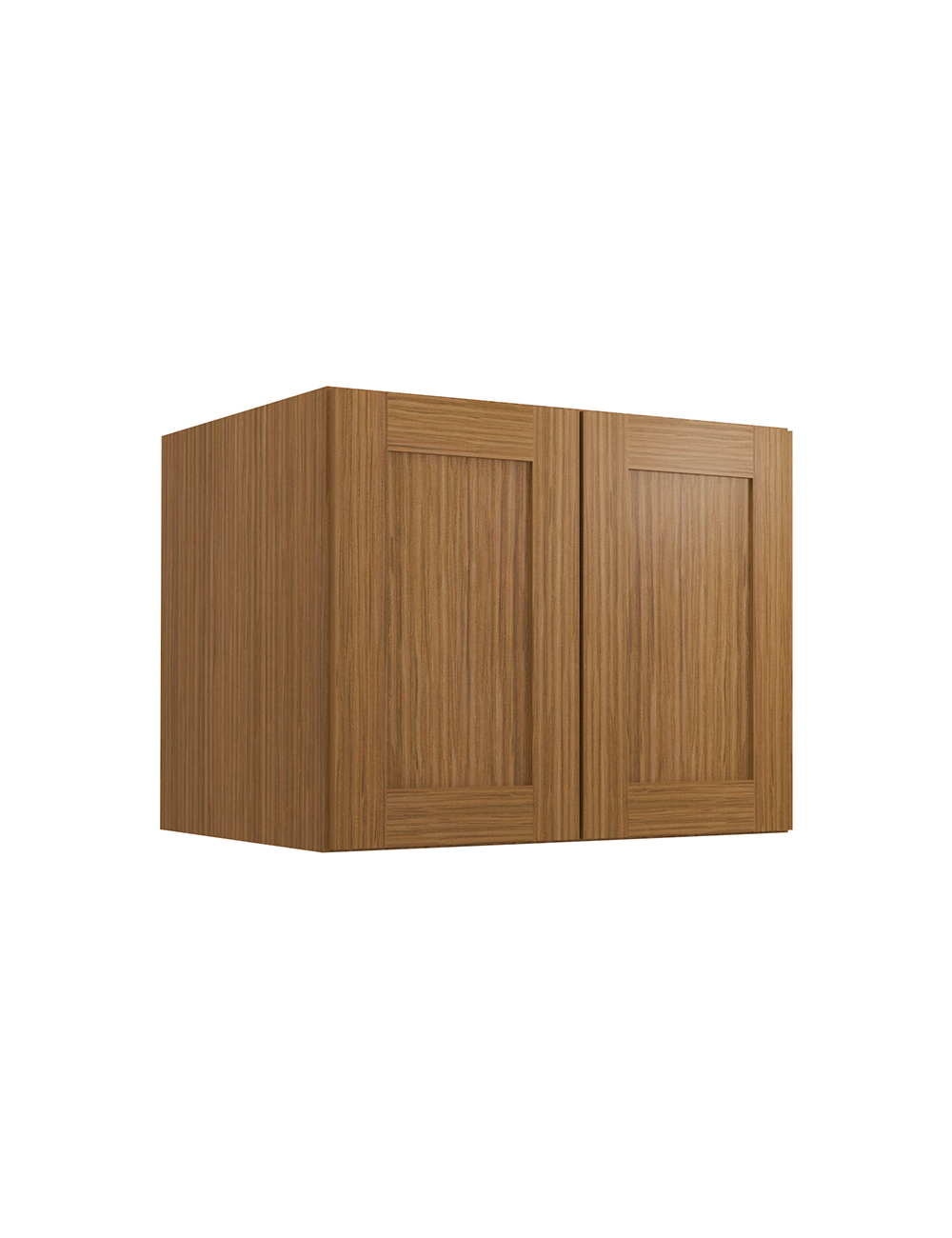 Woodland Brown Shaker W302424b Refrigerator Wall Cabinet Closed