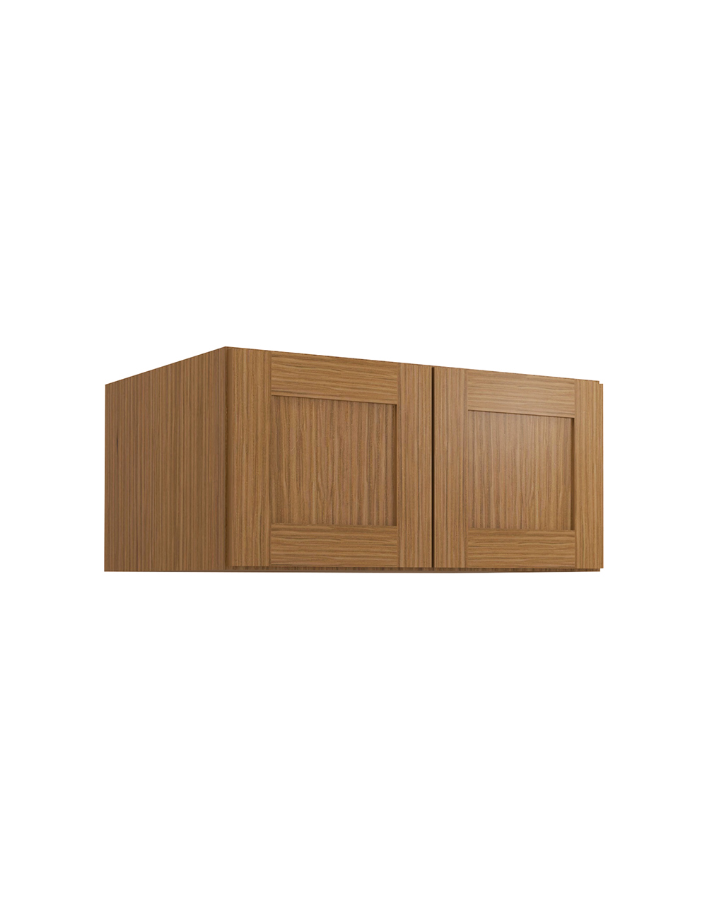 Woodland Brown Shaker W331524b Refrigerator Wall Cabinet Closed