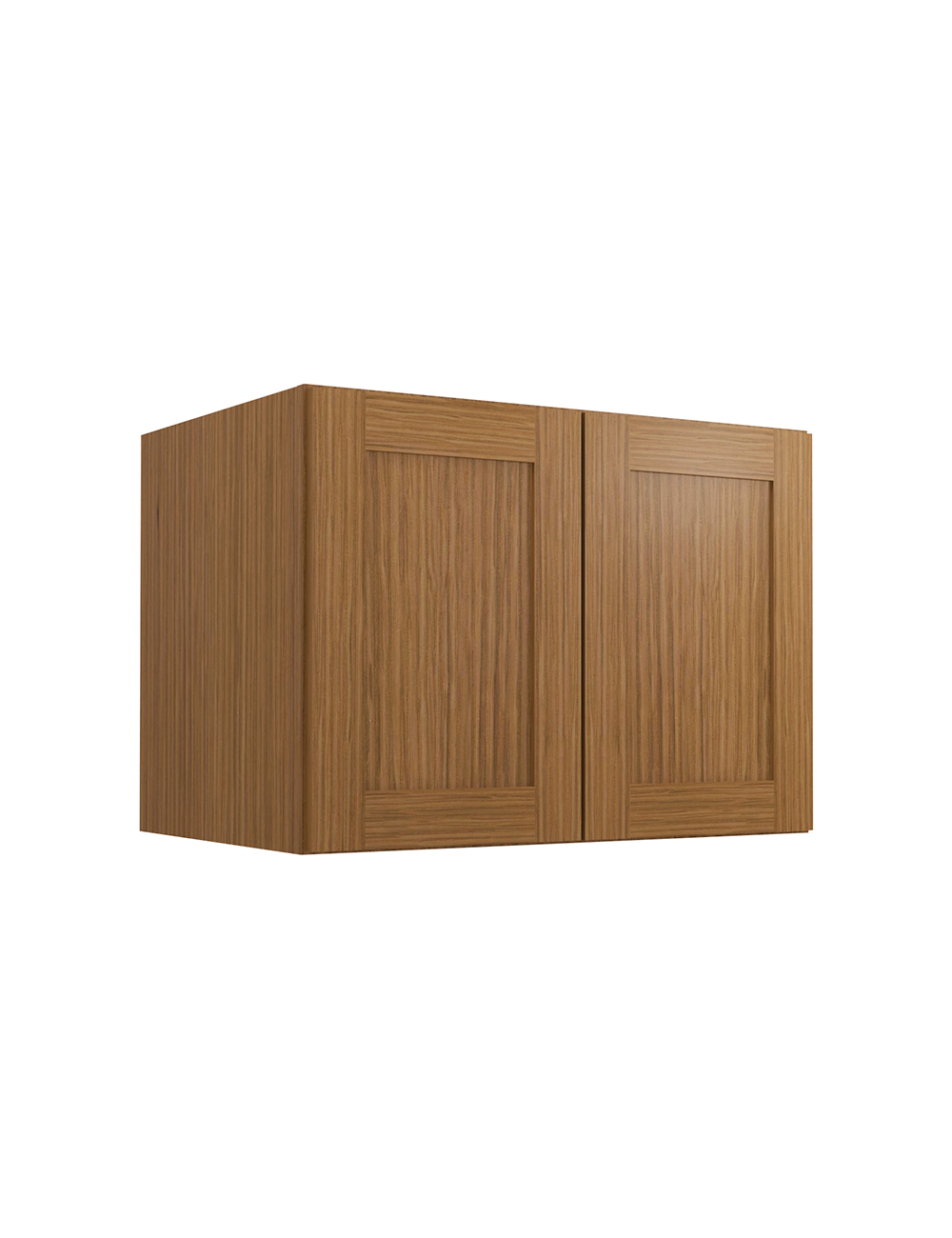 Woodland Brown Shaker W332424b Refrigerator Wall Cabinet Closed