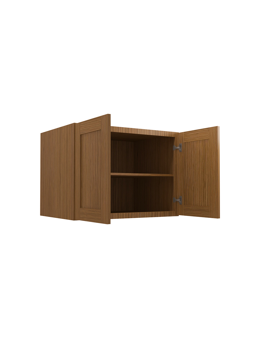 AR-W332424B: Woodland Brown Shaker 33″ Refrigerator Wall Cabinet 24″ deep