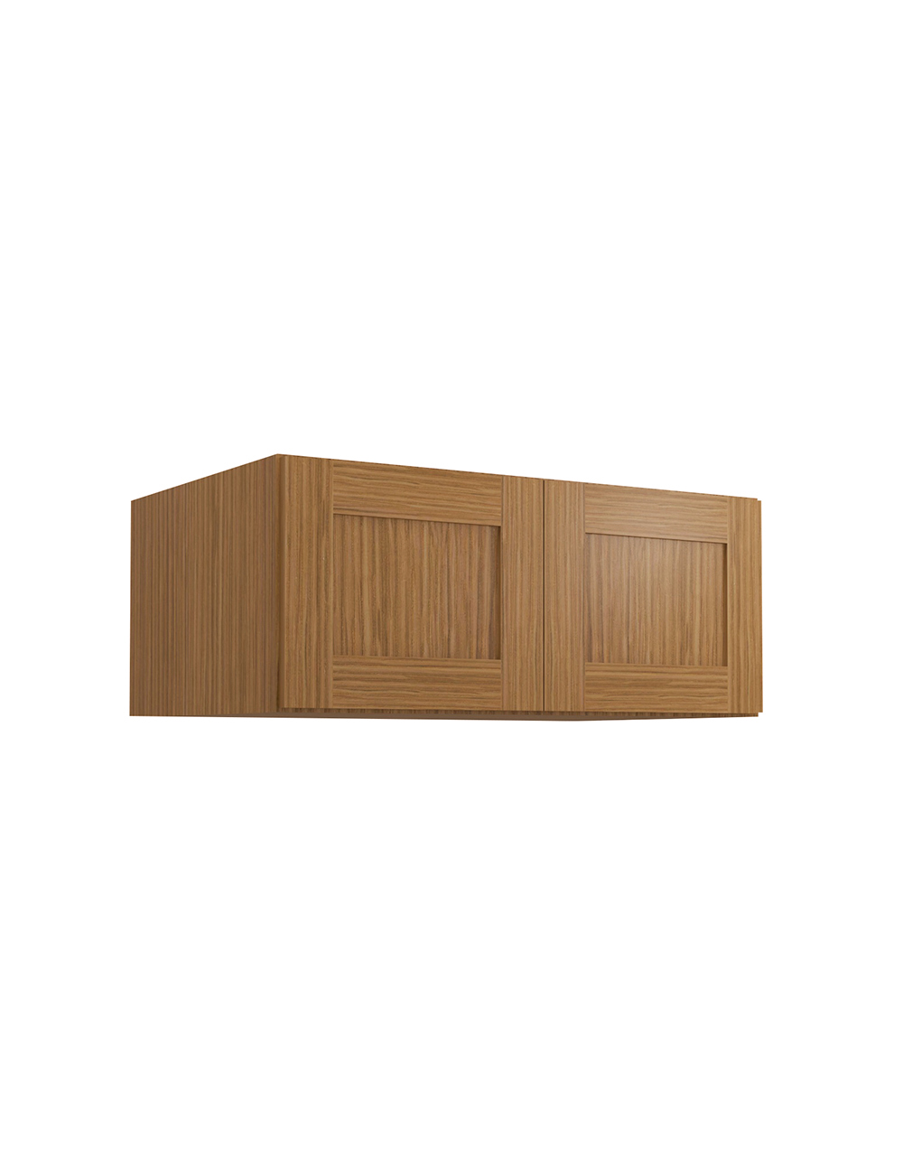 Woodland Brown Shaker W361524b Refrigerator Wall Cabinet Closed