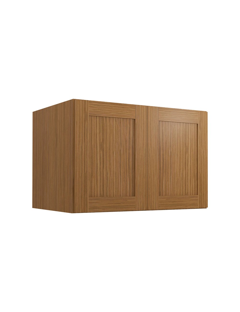 Woodland Brown Shaker W362424b Refrigerator Wall Cabinet Closed