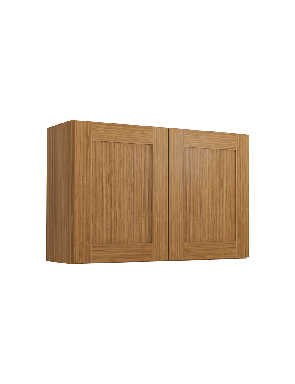 Woodland Brown Shaker W3624b Bridge Wall Cabinet Closed