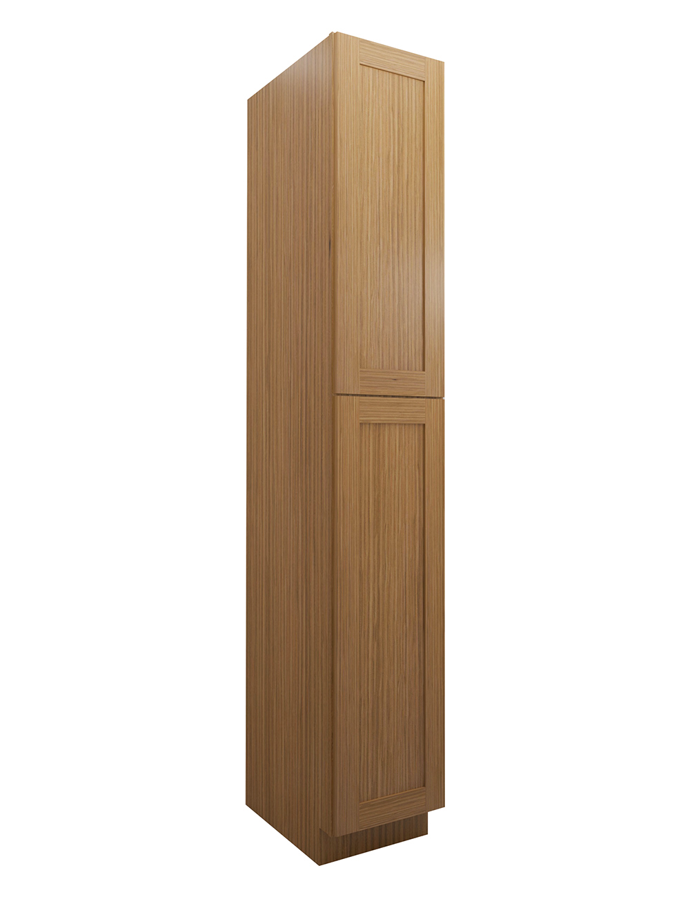 Woodland Brown Shaker Wp1596 Pantry Cabinet Closed