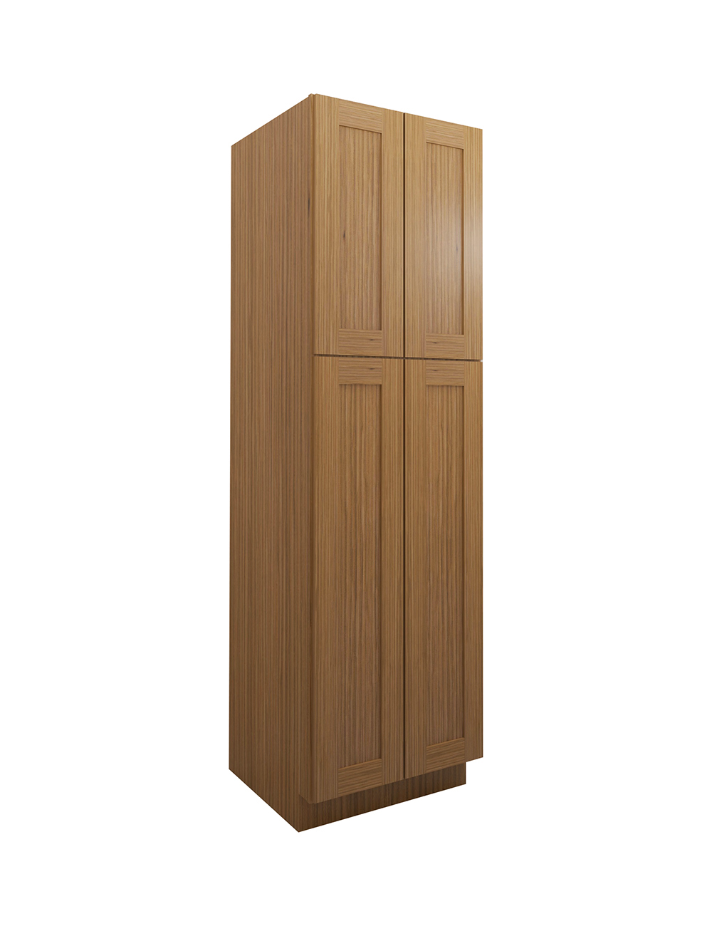 Woodland Brown Shaker Wp2484b Pantry Cabinet Closed