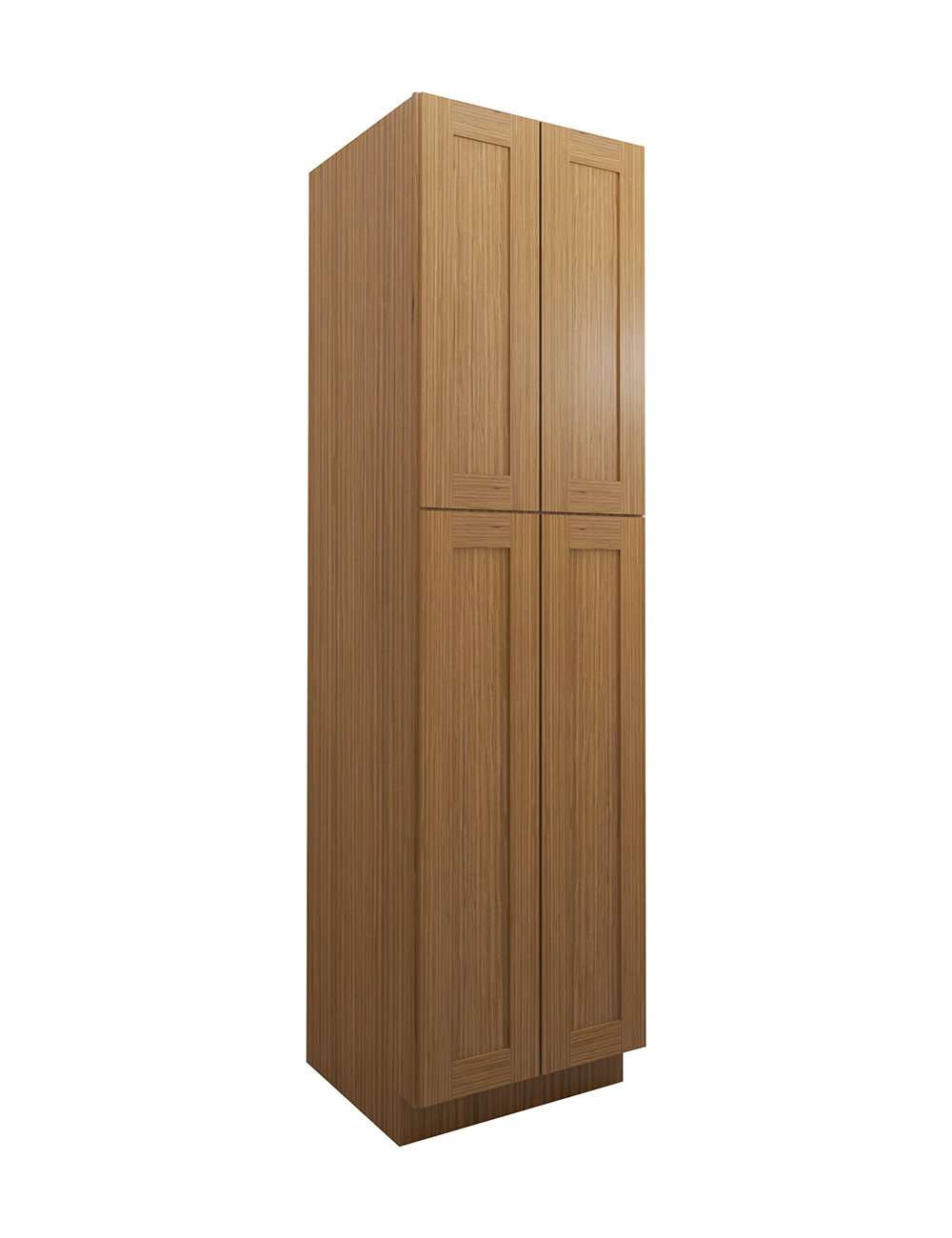 Woodland Brown Shaker Wp2490b Pantry Cabinet Closed