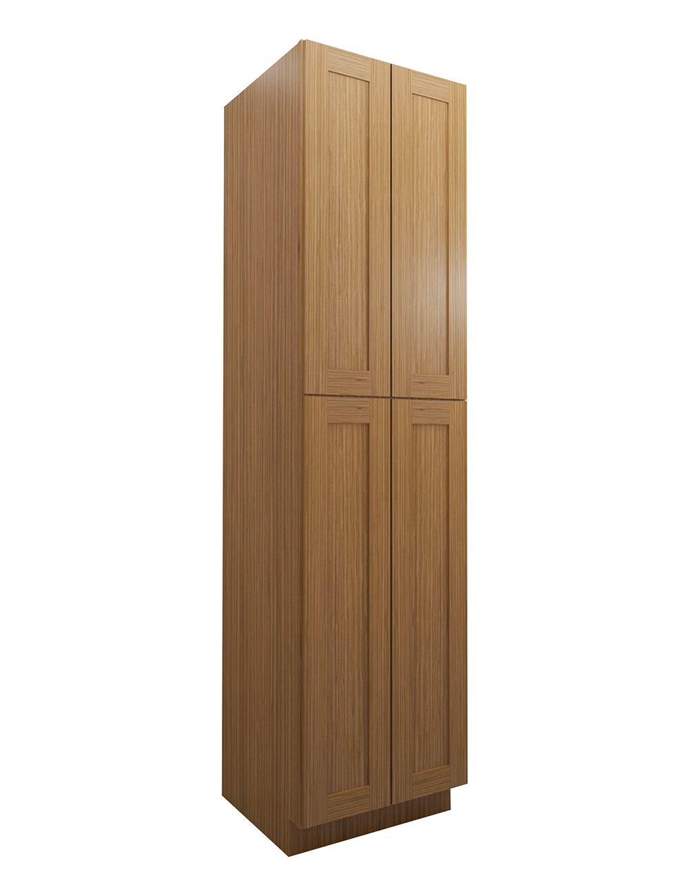 Woodland Brown Shaker Wp2496b Pantry Cabinet Closed