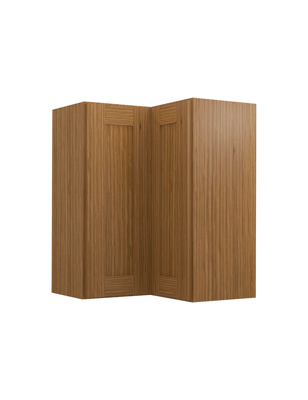 Woodland Brown Shaker Wsq2430 Corner Wall Cabinet Closed