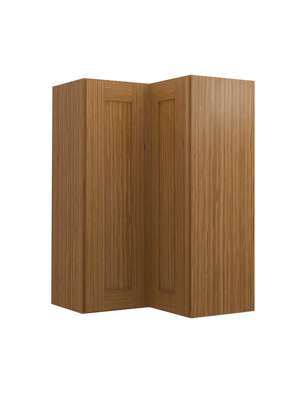 Woodland Brown Shaker Wsq2436 Corner Wall Cabinet Closed
