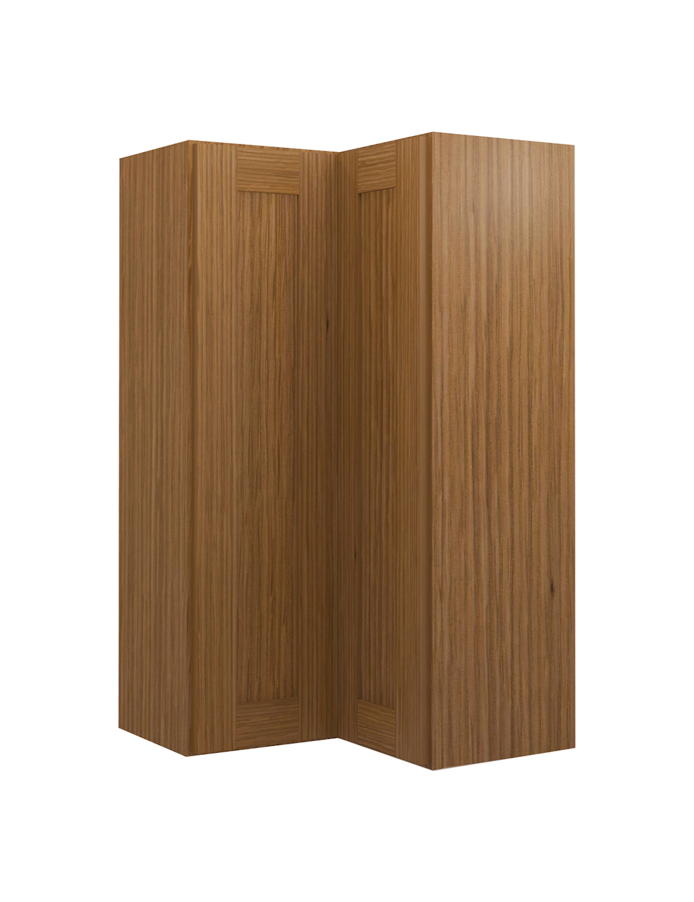 Woodland Brown Shaker Wsq2442 Corner Wall Cabinet Closed