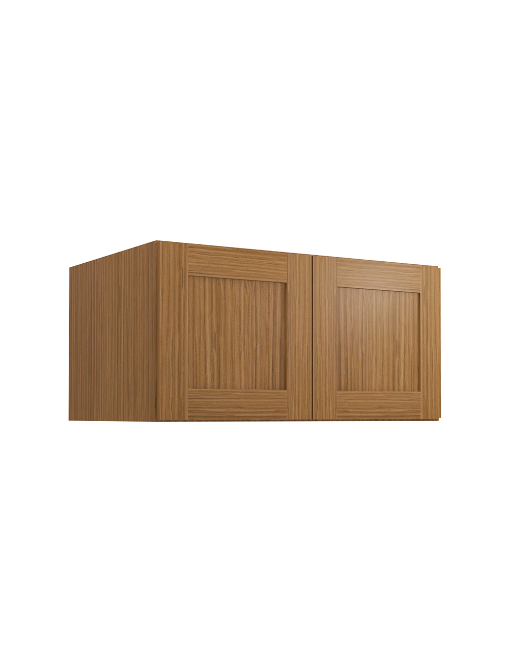 Woodland Brown Shaker W361824b Refrigerator Wall Cabinet Closed