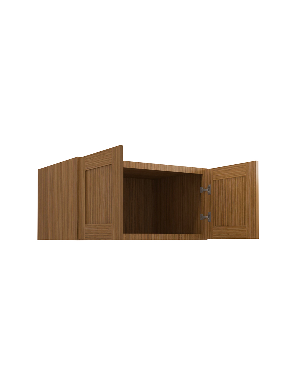AR-W361824B: Woodland Brown Shaker 36″ Refrigerator Wall Cabinet 24″ deep