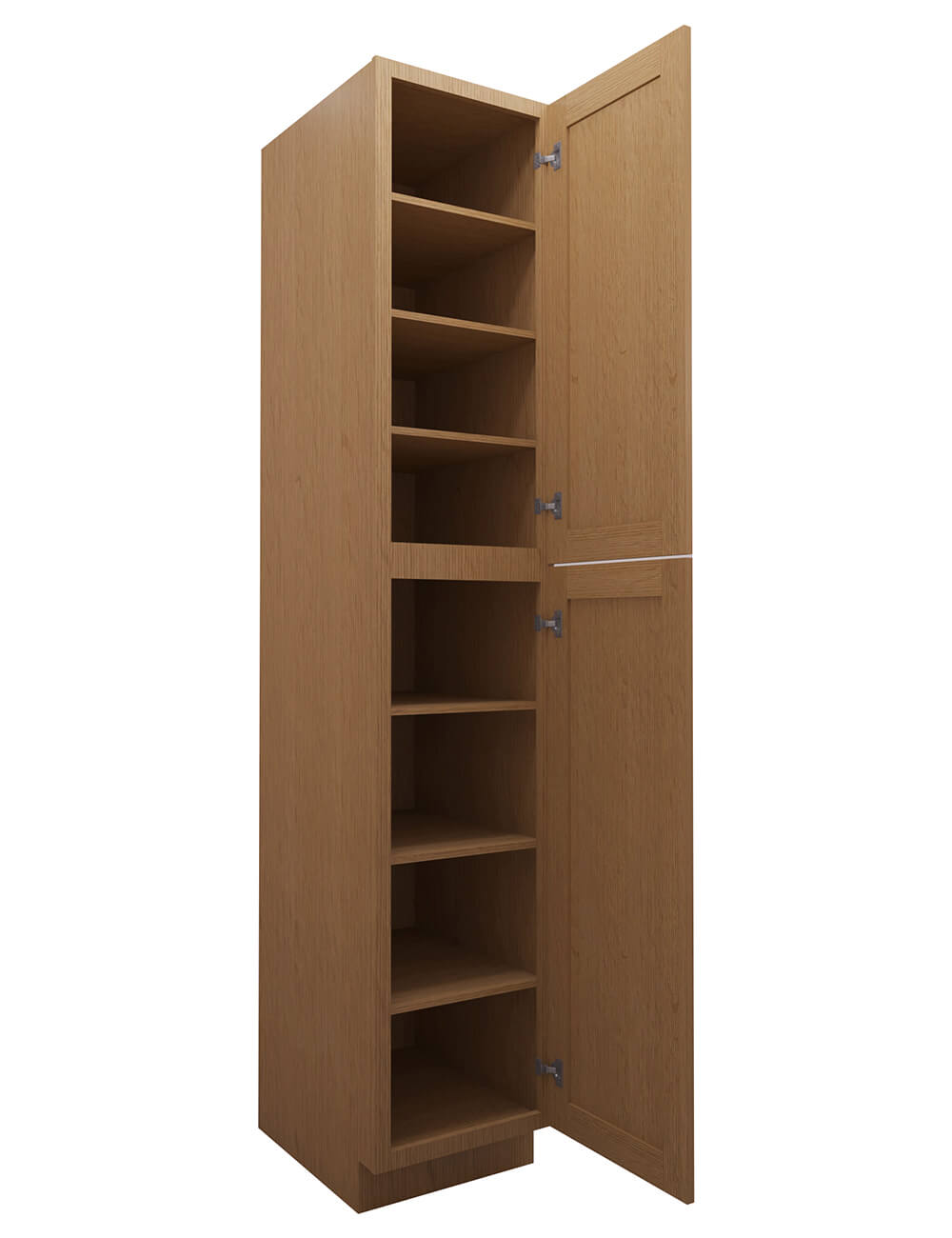 PH-WP1896: Petit Oak Shaker 18″ 2 Door Pantry Cabinet