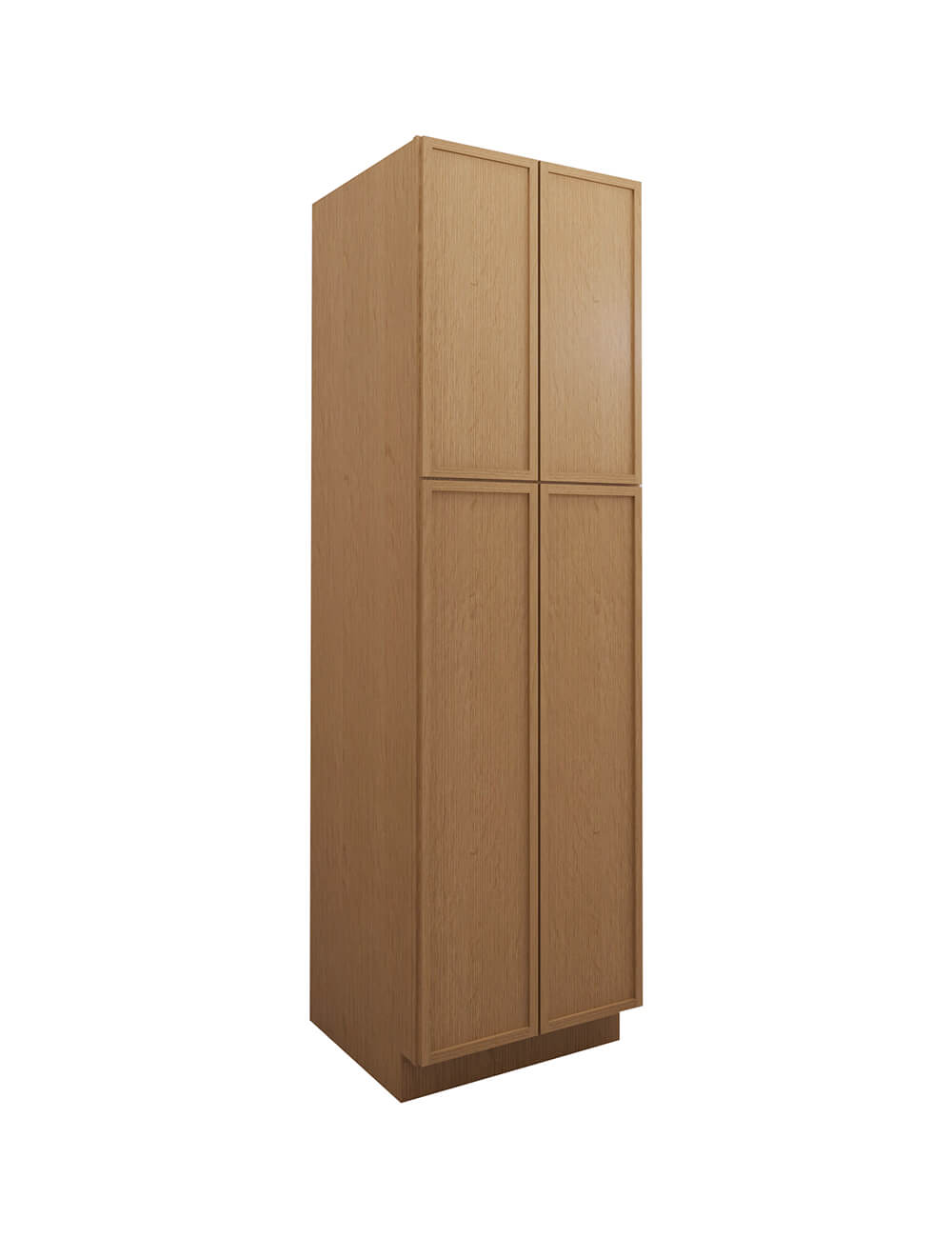 Petit Oak Shaker Wp2484b Pantry Cabinet Closed
