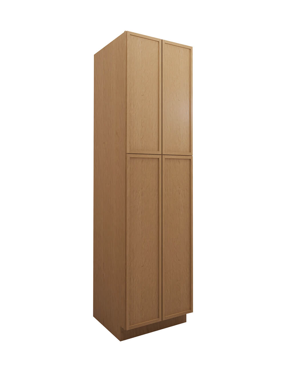 Petit Oak Shaker Wp2490b Pantry Cabinet Closed
