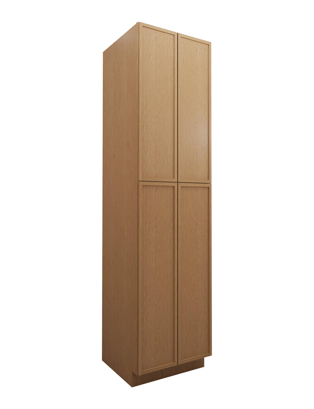 Petit Oak Shaker Wp2496b Pantry Cabinet Closed