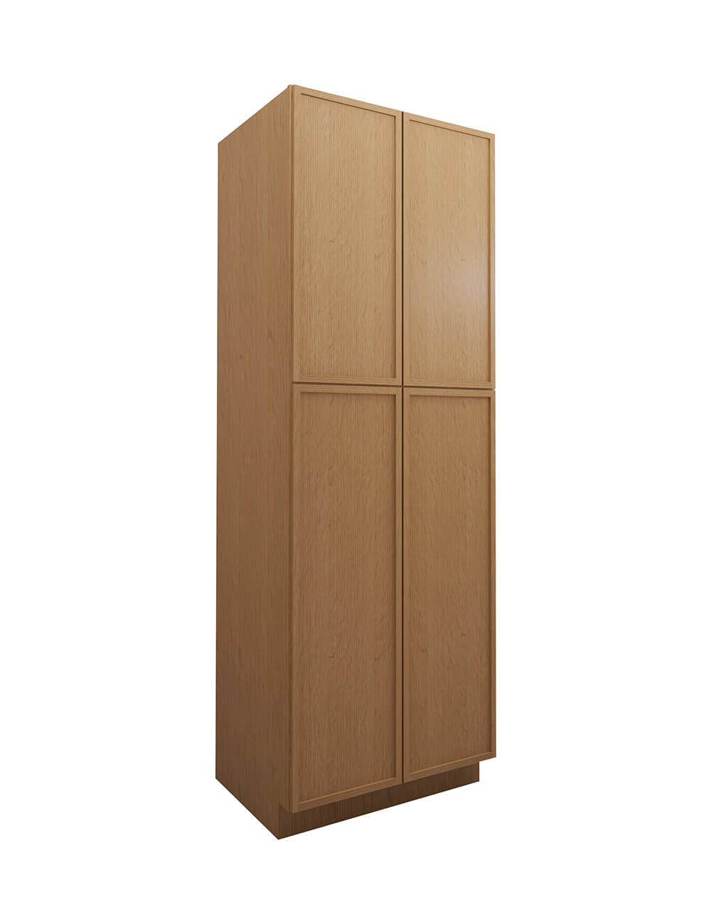 Petit Oak Shaker Wp3090b Pantry Cabinet Closed