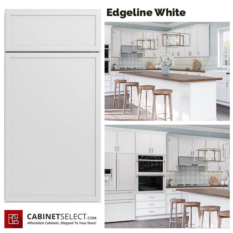 Edgeline White Kitchen Cabinet Line
