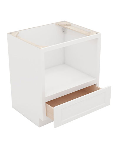 AW-B30MW (30″ W): Ice White Shaker 30″ Microwave Base Cabinet